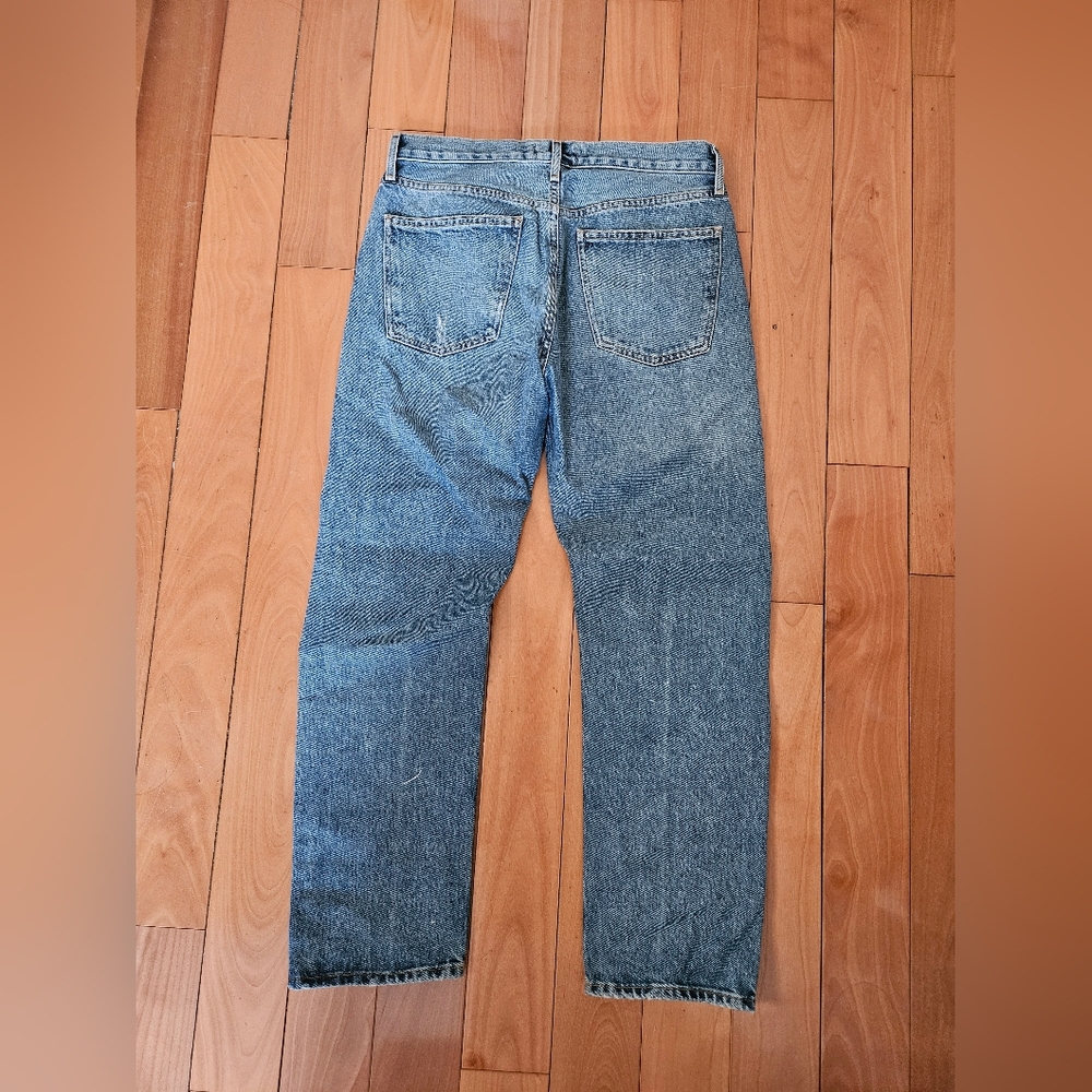 Agolde Classic Blue Denim Jeans - Picture 2 of 12
